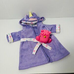 My Sweet Love Unicorn Bath Robe and Bath Toy